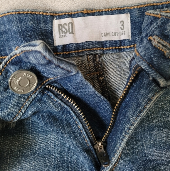 (3) Cutoff Blue Jean Shorts - Picture 3 of 3